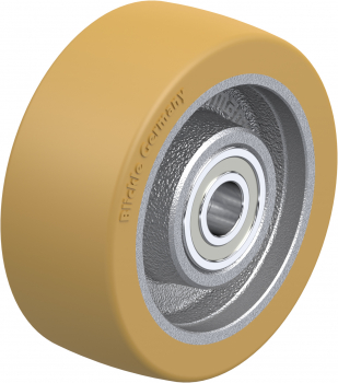 GVU Schwerlast-Räder mit Polyurethan-Laufbelag Vulkollan®, mit Guss-Radkörper